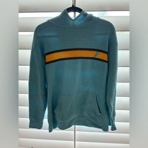 Cashmere Blue Sweater‎ with Yellow Stripe